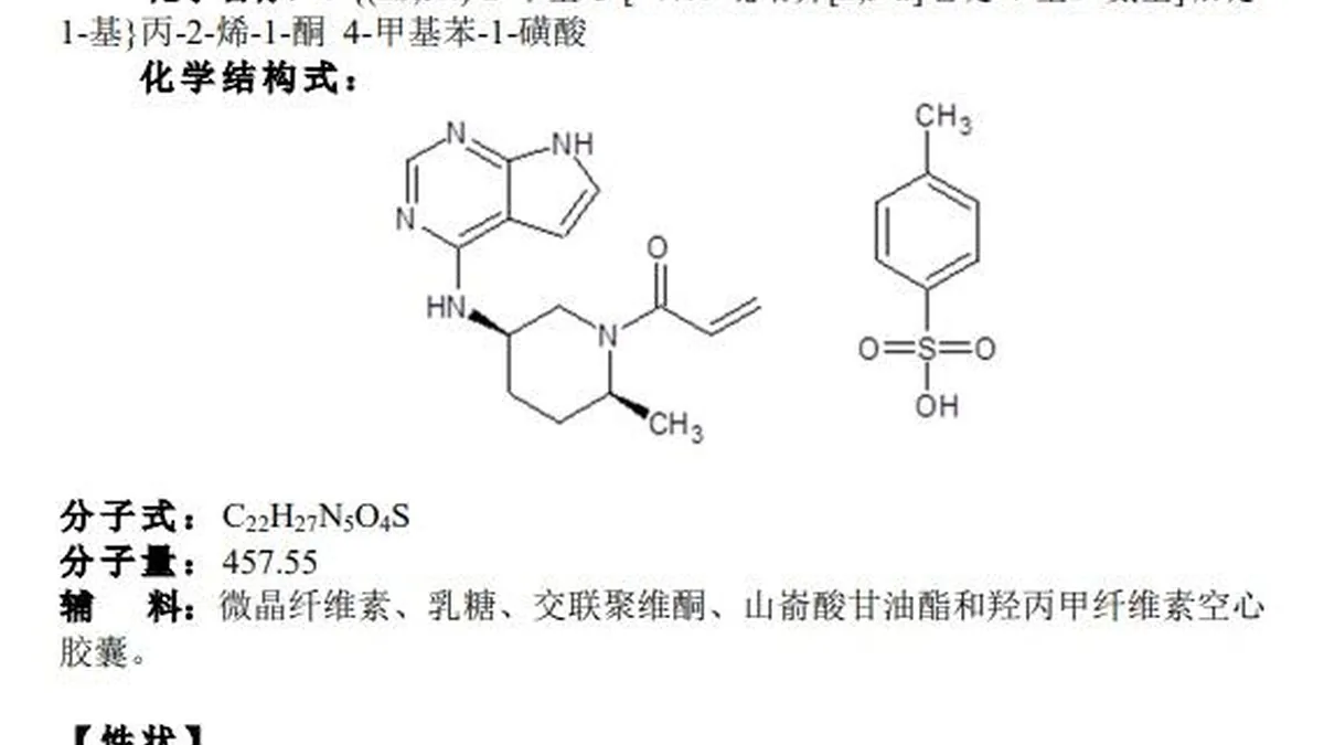 医生正在为患者解读利特昔替尼处方和用药说明
